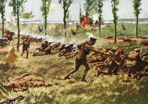 The Retreat from Mons, 1914 (print)
