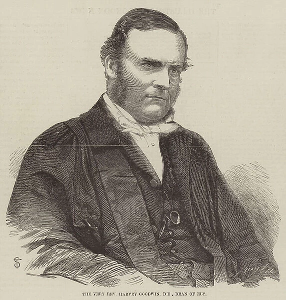 The Very Reverend Harvey Goodwin, DD, Dean of Ely (engraving)