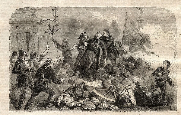 Revolution 1848: 'The Archeveque Monsignor Denis Affre (1793-1848