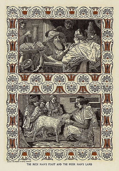 The rich man's feast and the poor man's lamb (litho)
