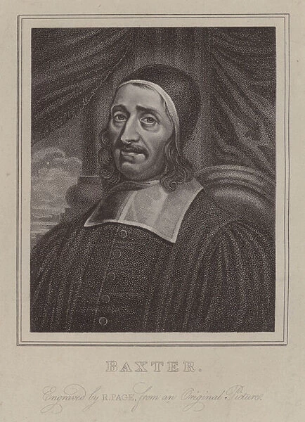 Richard Baxter, English Puritan divine (engraving)