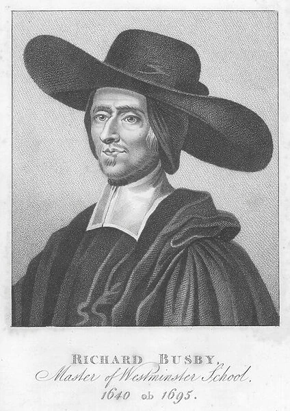Richard Busby, Master of Westminster School (engraving)