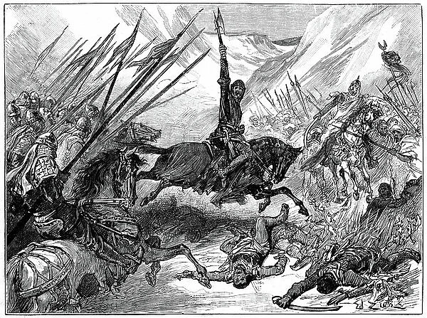 Richard I, Coeur de Lion, (1157-1199) at the Battle of Arsuf, 1191