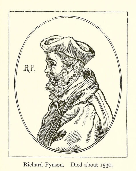 Richard Pynson, Died about 1530 (engraving)
