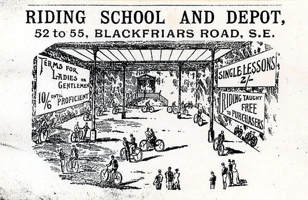 Riding School and Depot, Blackfriars Road (engraving)