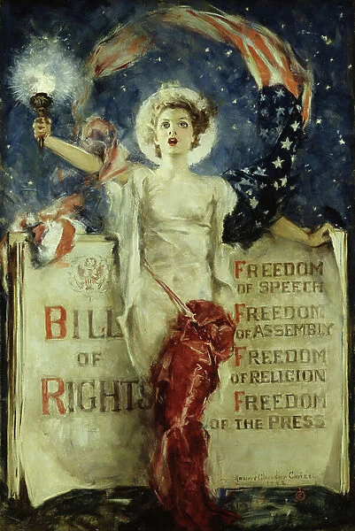 Bill of Rights, 1942 (oil on canvas)