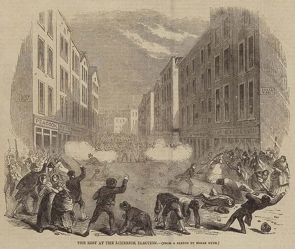 The Riot at the Limerick Election (engraving)