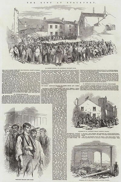 The Riot at Stockport (engraving)