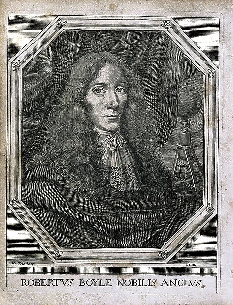 Robert Boyle, 1677 (etching)