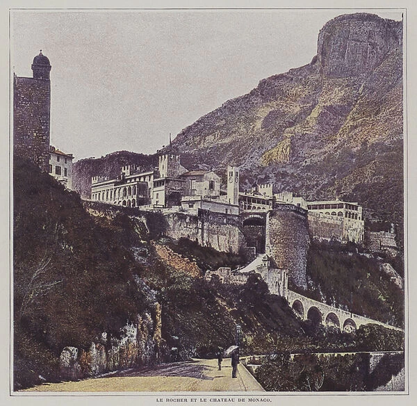 The Rock and Castle of Monaco (colour photo)