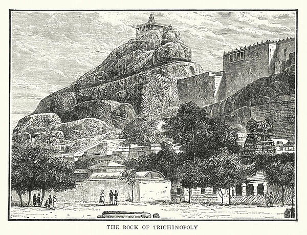 The Rock of Trichinopoly (litho)
