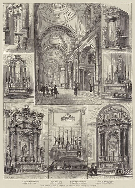 The Roman Catholic Church of the Oratory, South Kensington (engraving)