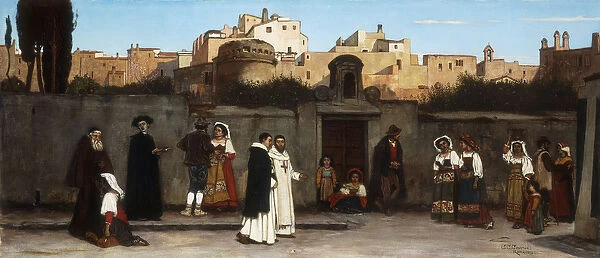 Roman Street Scene, 1872 (oil on canvas)