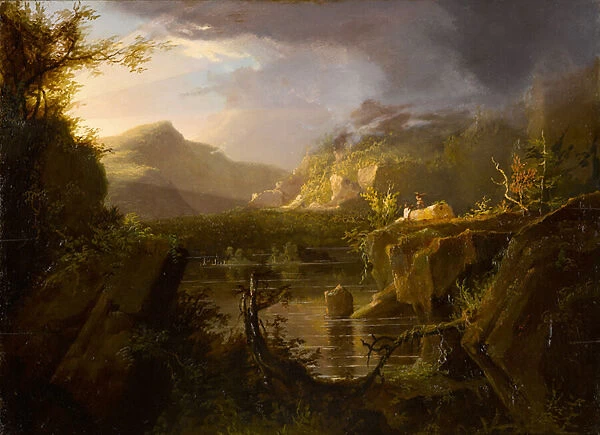 Romantic Landscape, c. 1826 (oil on wood panel)