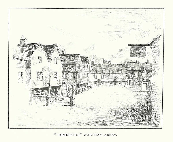 'Romeland, ' Waltham Abbey (litho)
