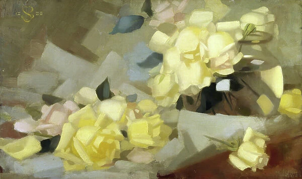 Roses (oil on canvas)