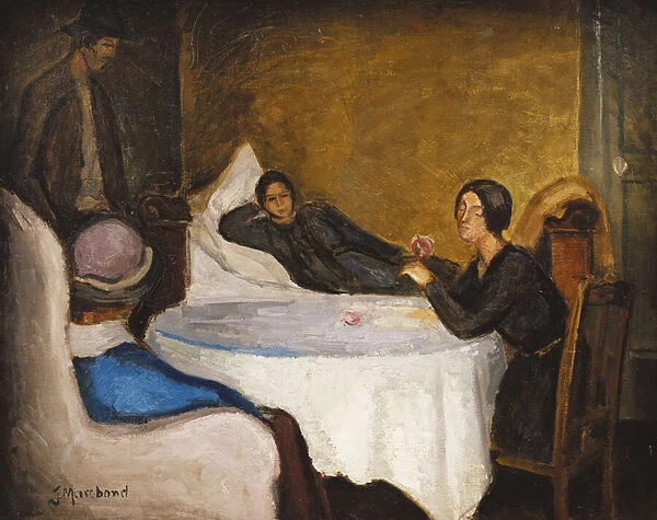The Round Table; La Table Ronde, 1936 (oil on canvas)