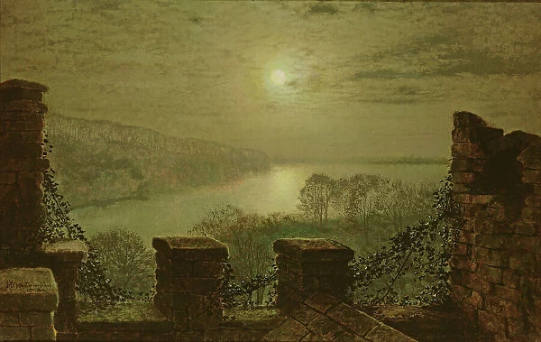 Roundhay Park From the Castle, 1879 (oil on panel)