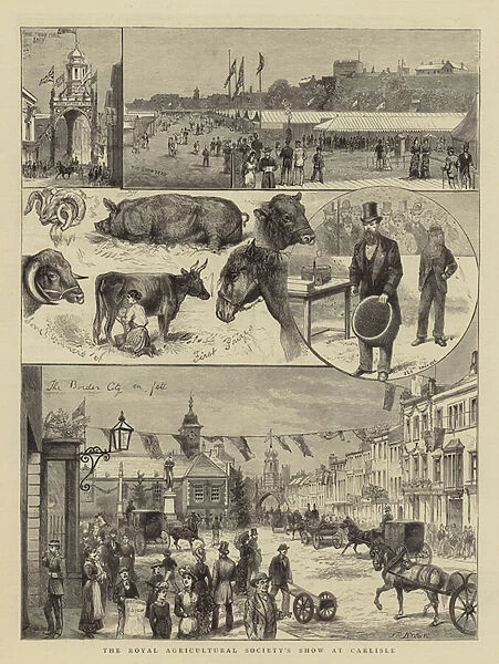 The Royal Agricultural Societys Show at Carlisle (engraving)