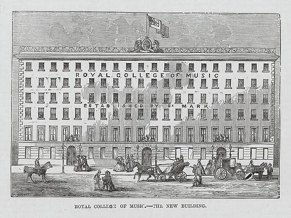 Royal College of Music, South Kensington, London (engraving)