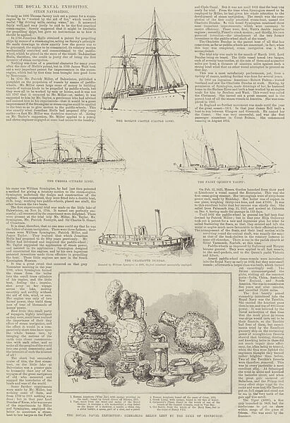 The Royal Naval Exhibition, Steam Navigation (engraving)