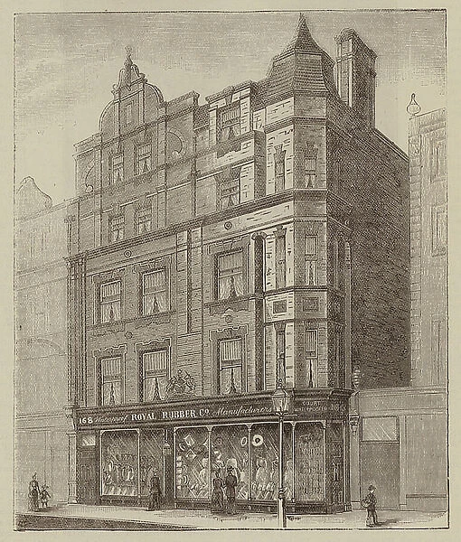 Royal Rubber Company, 166, 167, and 168, Sloane Street, Belgravia, SW (engraving)