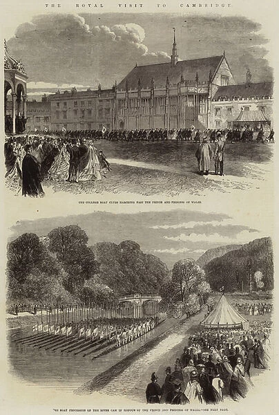 The Royal Visit to Cambridge (engraving)