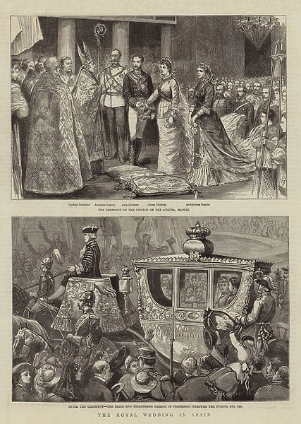 The Royal Wedding in Spain (engraving)
