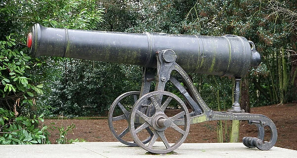 Russian Canon used at Sebastopol, during the Crimean War, 1854