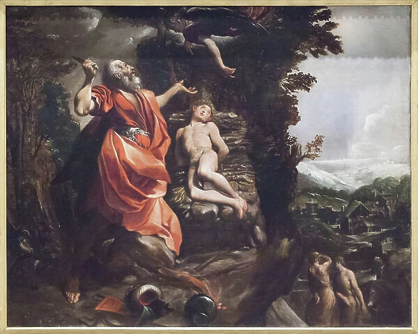 Sacrifice of Isaac (oil on canvas)