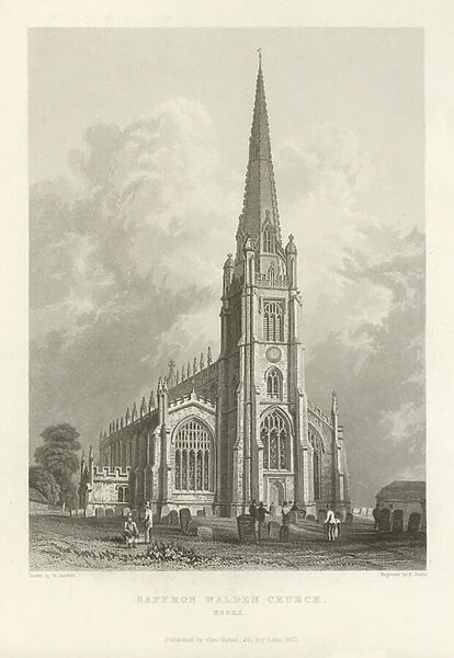 Saffron Walden Church, Essex (engraving)