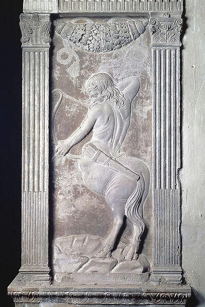Sagittarius, relief from the Chapel of the Planets by Agostino di Duccio (1418-81), c.1450 (marble)