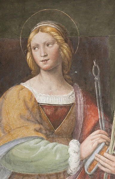 Saint Apollonia, c. 1522-25 (fresco) (detail of 3497192)