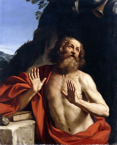 Saint Jerome in the Wilderness, (oil on canvas)
