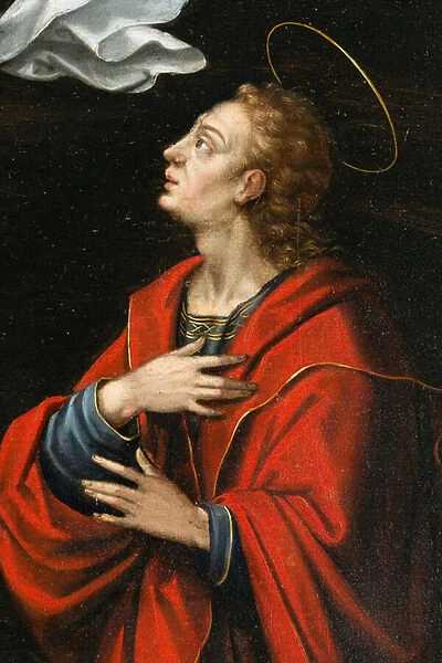 Saint John. Triptych of Aubery, 1603 (painting on wood)
