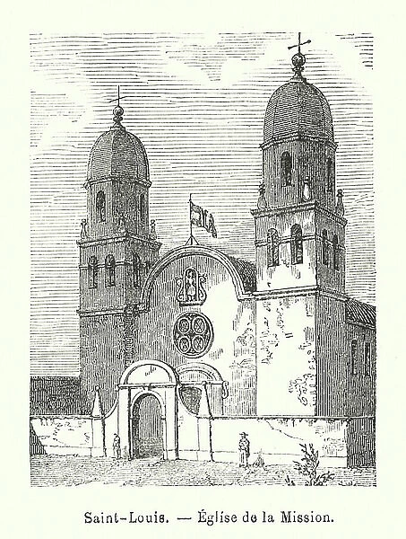 Saint-Louis, Eglise de la Mission (engraving)