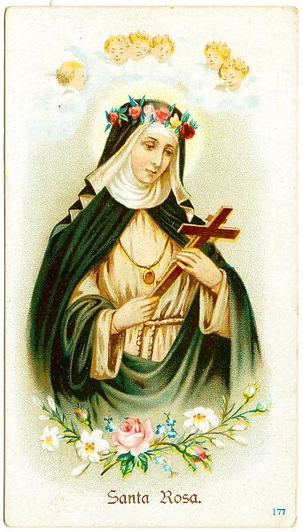 Saint Rose of Lima (engraving, 19th century)