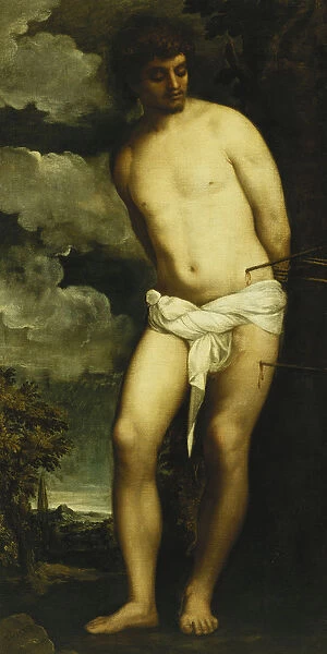 Saint Sebastian, (oil on canvas)