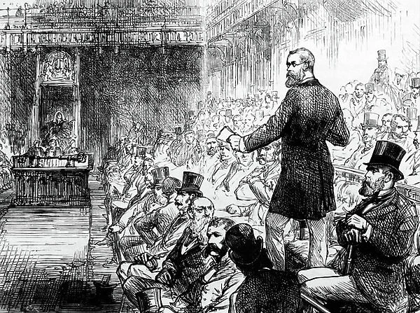 Samuel Plimsoll addressing the Commons, 1850