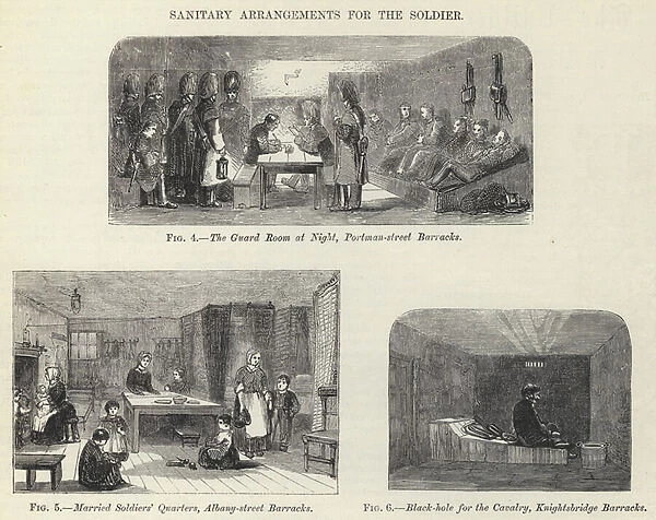 Sanitary Arrangements for the Soldier (engraving)