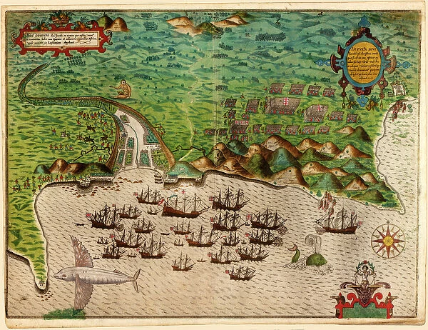 Santiago, from Drakes West Indian Voyage 1585 - 86, pub