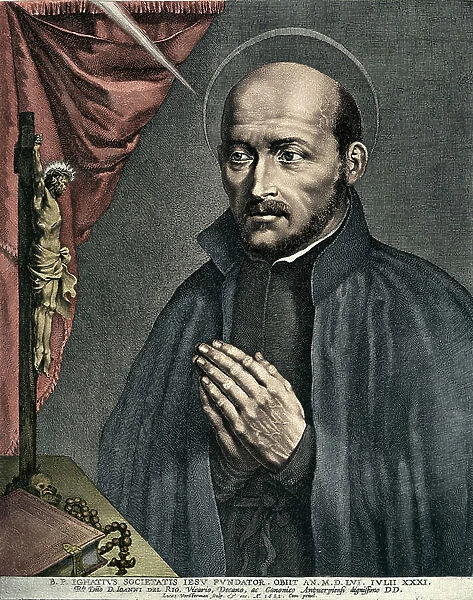 SANT'IGNAZIO of Loyola (engraving)