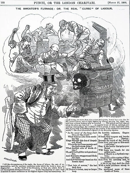 Satirising sweated labour in Britain, 1888