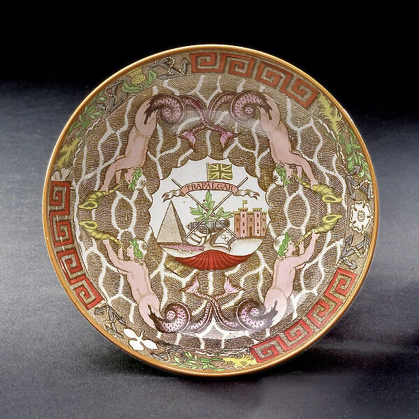 Saucer and tea cup, c.1806 (pottery)
