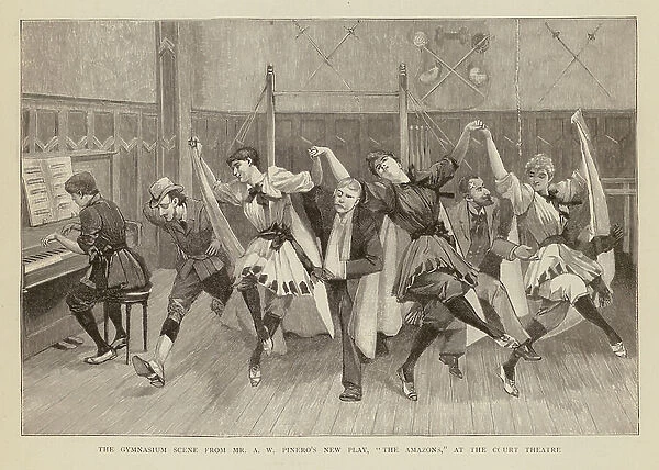 Scene from The Amazons, at the Royal Court Theatre, London (engraving)