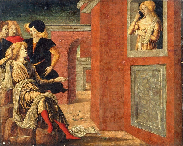 Scene from a Novella, c. 1475 (tempera on wood)
