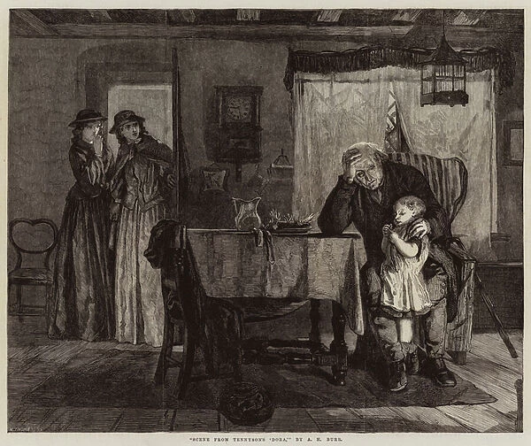 Scene from Tennysons Dora (engraving)
