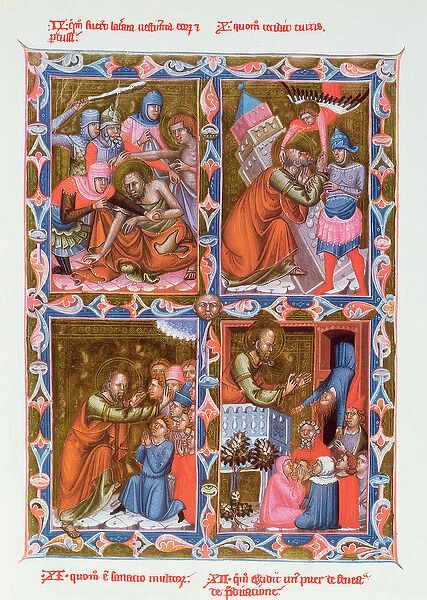 Scenes from the life of Saint Paul, facsimile of a 15th century manuscript of