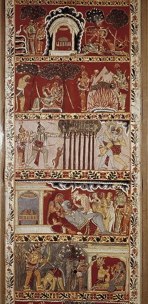 Scenes of Ramayana, epic poem composed in the 6th century by Valmiki