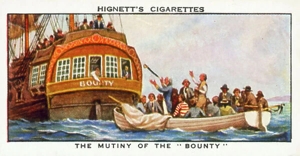 Sea Adventure: The mutiny of the 'Bounty' (colour litho)